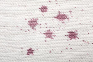 Nettoyer tâches sang textiles